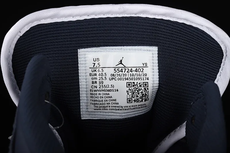 All categories Air Jordan Jordan series basketball shoes Air Jordan 1 Mid Air Jordan 1 Mid SE AJ1 Joe 1 dark blue China basketball shoes 554724-402